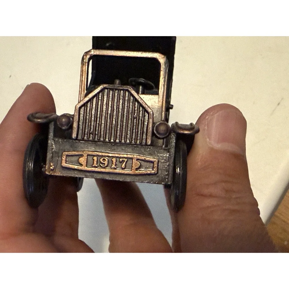 Vintage Die Cast Mini Mechanical Model T Car 1917 Pencil Sharpener
